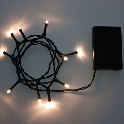 40 mini luci fisse bianche per presepe interni luci a batteria 