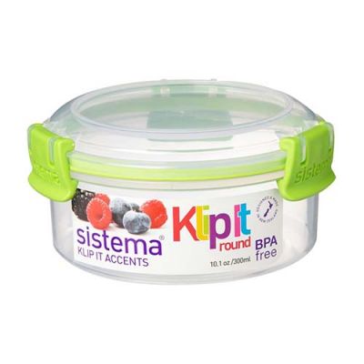 Accents Contenitore Ermetico in Polipropilene Tondo 0.3 Lt Multicolore