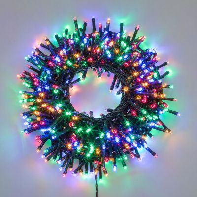 Catena luminosa per esterno 720 Miniled traditional cavo verde con controller con timer 