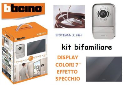 Kit videocitofono vivavoce monofamiliare a colori