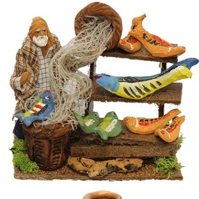 banchetto venditore accessori per presepe 10 cm