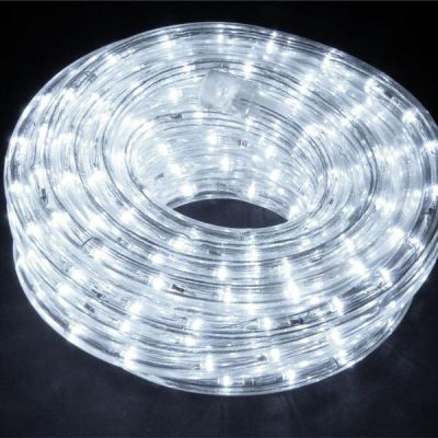 Tubo luminoso bianco 6 mt luci natalizie con motore IP44