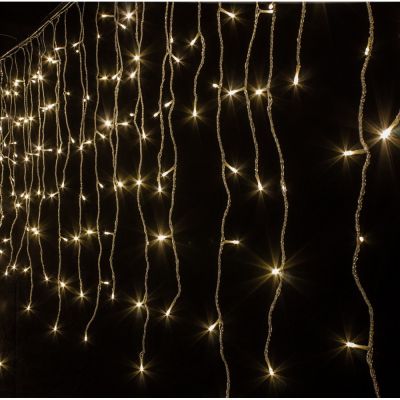 Luminaria Natalizia led con Giochi di Luce 4 metri Bianco Caldo 