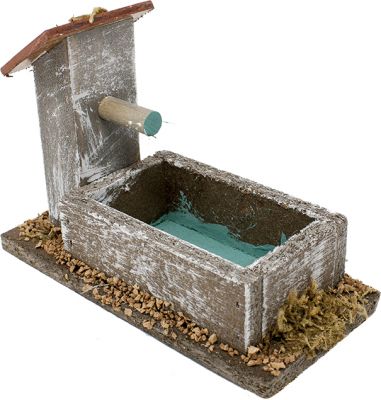 scena per presepe accessori fontana 105 cm