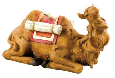 Cammello seduto animali per presepe 18 cm