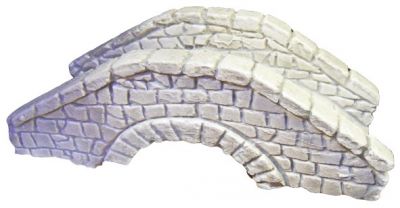 Ponte in arco in gesso per presepe 16x6 cm