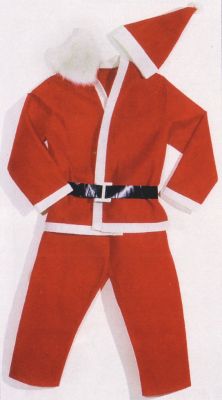 Vestito da Babbo Natale per bambini fino a 3 anni 