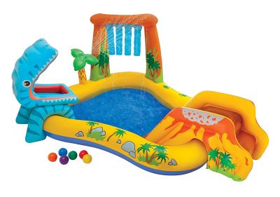 Intex Piscina gonfiabile per bambini playground Dinosauri 249 x 191 x 109 cm