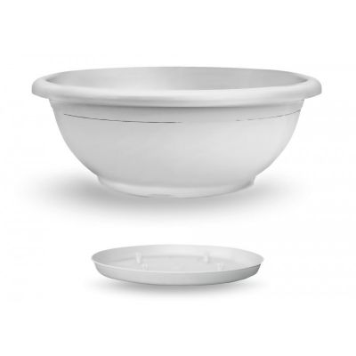VASO DA GIARDINO CIOTOLA NAXOS 40 CM CON SOTTOVASO 