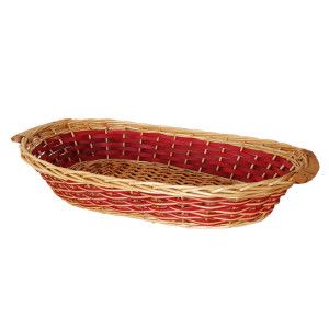 cesta vimini ovale 54x40x15h per composizioni regalo natale