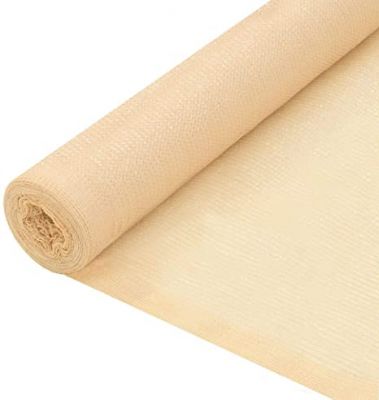 Telo rete ombreggiante pesante Alta schermatura oscurante Beige frangisole 130 gr/mq - 4 mt x 30 mt