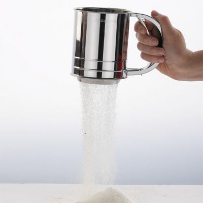 SPARGIFARINA RETE IN ACCIAIO INOX ZUCCHERO CACAO