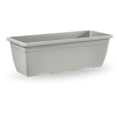 Vaso da giardino cassetta naxos 50 cm avana in plastica 