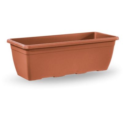 Vaso da giardino cassetta naxos 60 cm terracotta in plastica 