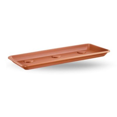 Sottofioriera sottovaso Anthea 100 cm terracotta in plastica per vaso da giardino