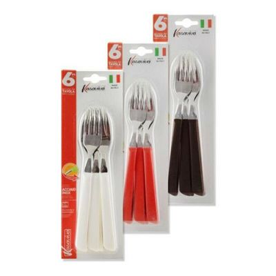 Forchette posate da tavola inox 6pz chic forchette  