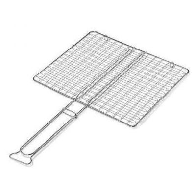 Graticola a rete doppia griglia barbecue senza piedi 22x27cm Ompagrill