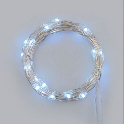 Illuminazione 200 microled bianco freddo 1,5mm controller integrato 8g nel trasformatore esterno cavo metal rame 4+10m