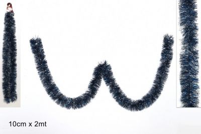 Filo inzeppato Addobbo per albero di natale Blu/ Silver 200cm 
