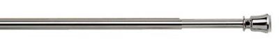 2 BACCHETTE PER TENDA CON VENTOSA MOLLA 50 cm NICKEL