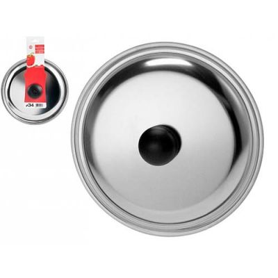 Coperchio universale in acciaio inox 34 cm D. pentole cucina