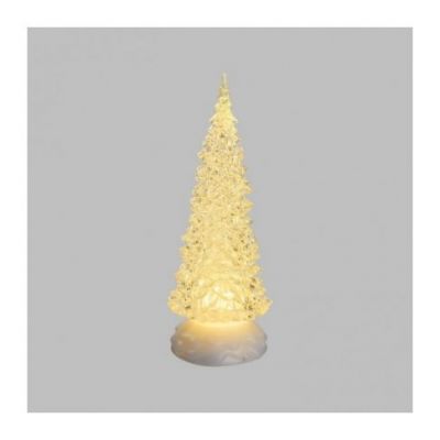 Albero di natale per decorazione H 32 cm a led bianco caldo