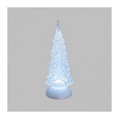 Albero di natale per decorazione H 32 cm a led bianco freddo 
