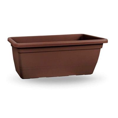 Fioriera Anthea in plastica rettangolare 100 cm bronzo interno o esterno