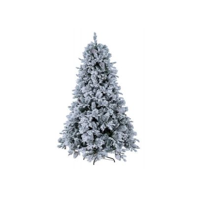 Albero di Natale Arves di Bizzotto Innevato decorato con pigne H240 cm 2513 Rami