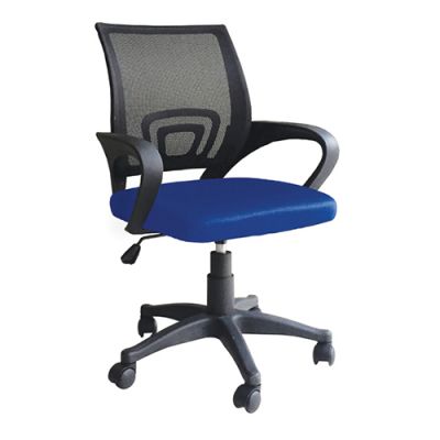 Sedia poltrona ufficio o studio Giove con braccioli Blu poltrona direzionale 