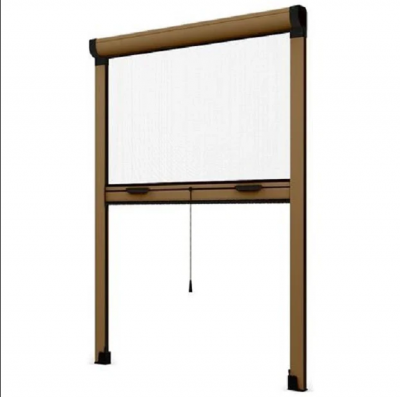 Zanzariera Per Finestra A Rullo Verticale Riducibile Con Frizione 80x170 Bronzo Sangiorgio