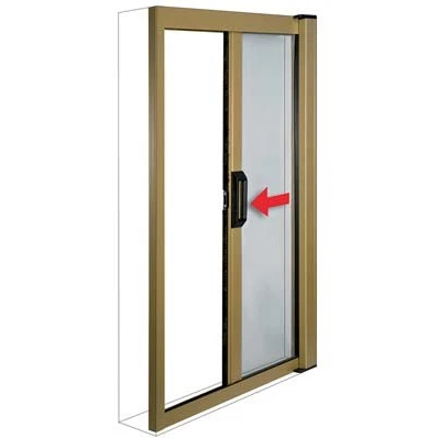 Zanzariera a rullo per porta Laterale 150x250 alluminio riducibile Bronzo Sangiorgio