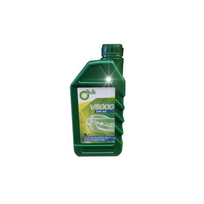 Olio motore BULK V 5000 5W40 LT.1 lubrificante 100% sintetico