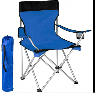 HU-139 Sedia UMBRELLA Pieghevole Da Campeggio Con sacca Camping Sedia Spiaggia blu 80cm