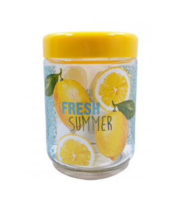 Barattolo fresh summer decorazioni con limone giallo articoli per la casa