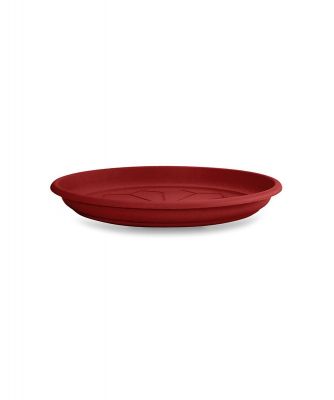 Sottovaso vaso da giardino Naxos 28 cm per vaso da 35 cm rosso mattone