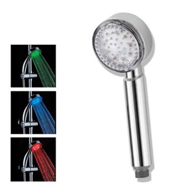 Doccetta mono funzione Feridras Plus a LED metallo cromo multicolore termico regolabile eco 