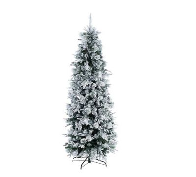 Albero di Natale Slim Dresda innevato H 240 CM 868 rami