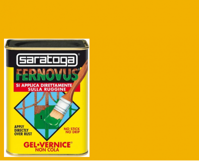 Vernice Gel antiruggine Fernovus 750ml Giallo cartepillar brillante Saratoga 