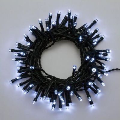 Luci di Natale a batteria esterno cavo verde 300 led Bianco freddo 5mm controller