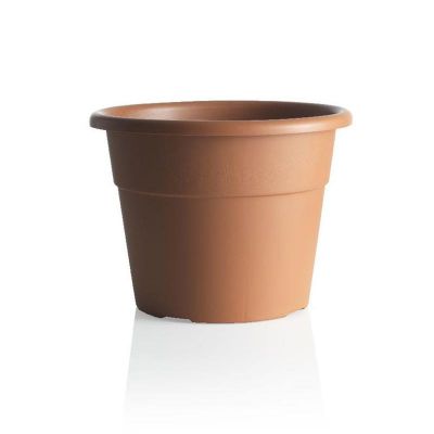 BAMA Vaso in plastica per interno/esterno con decorazioni Hedera 20cm terracotta