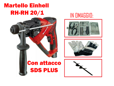 Martello Einhell tassellatore a percussione 4 funzioni RT RH 20