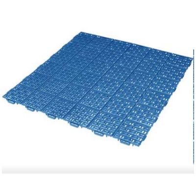 Piastrella modulare per esterno  blu adreta plasticos clic quadrotte cm 33x33