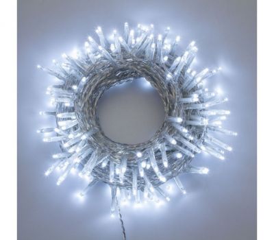 Catena luminosa per esterno 180 Miniled Bianco freddo cavo verde con controller con timer 