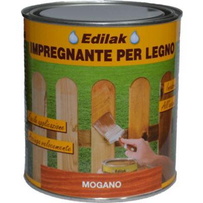 Impregnante per legno da esterno Mogano 750ml all'acqua Veleca rapido