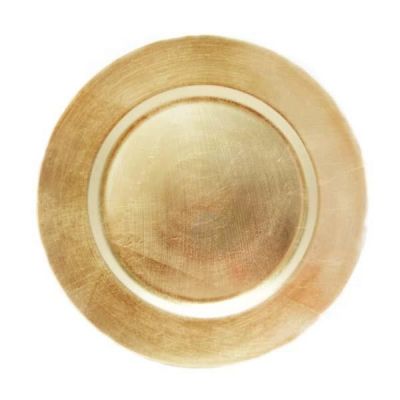 PIATTO COLORE ORO 33 CM SATINATO CENTRO TAVOLA