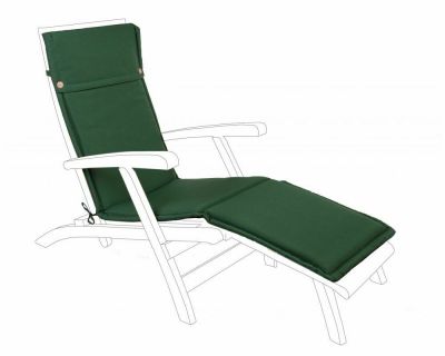 Bizzotto cuscino lettino sedia sdraio chaise longue esterno sfoderabile verde