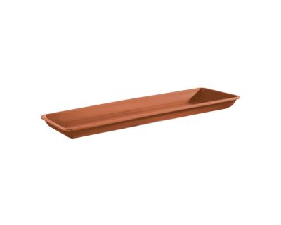 Sottocassetta sottovaso per vaso da giardino Naxos in plastica 40 cm terracotta