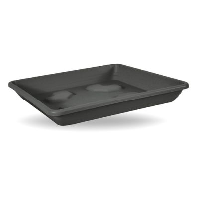 SOTTOVASO VASO DA GIARDINO QUADRATO 25 CM PER VASO DA 28 CM