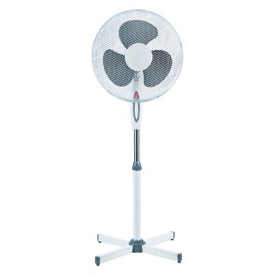 ventilatore a piantana bianco terra colonna pale 40 cm 3 velocita altezza 125 cm regolabile